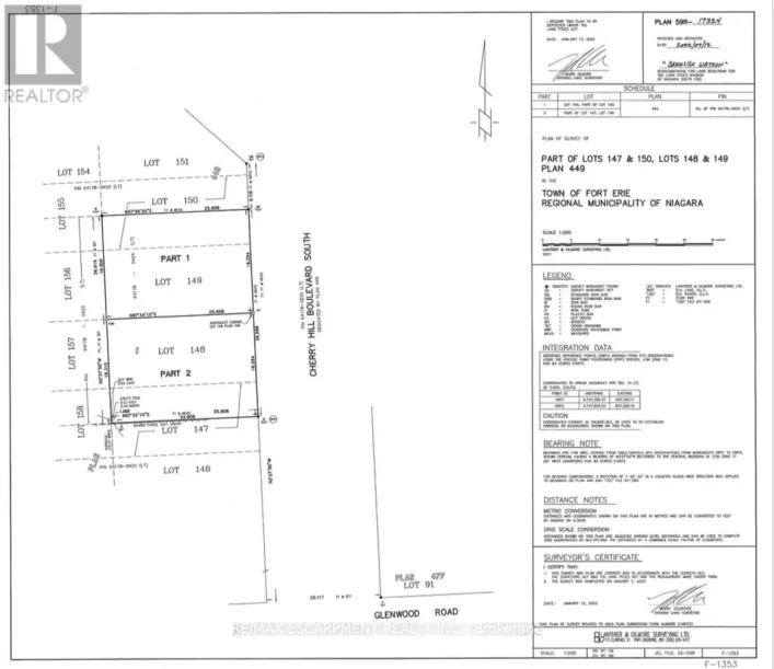 LOT 1 - 313 CHERRYHILL BOULEVARD S, Fort Erie