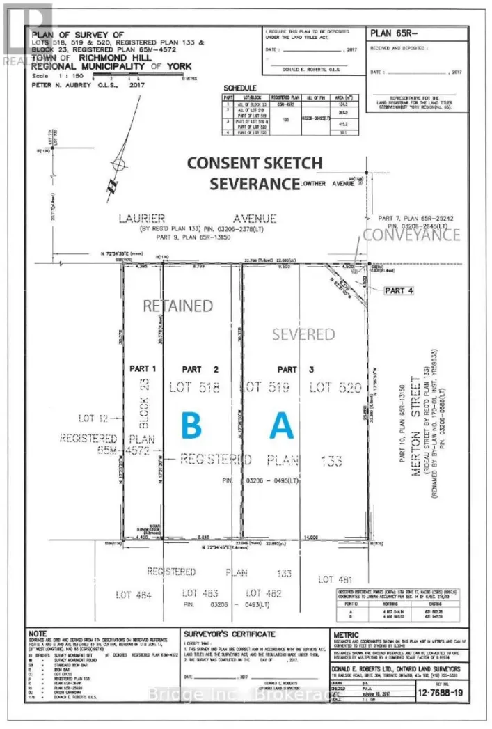 LOT B - 51 LAURIER AVENUE, Richmond Hill