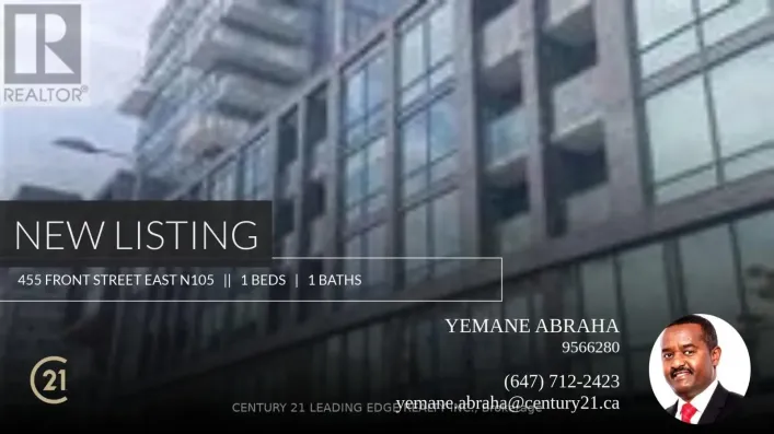 N105 - 455 FRONT STREET E, Toronto
