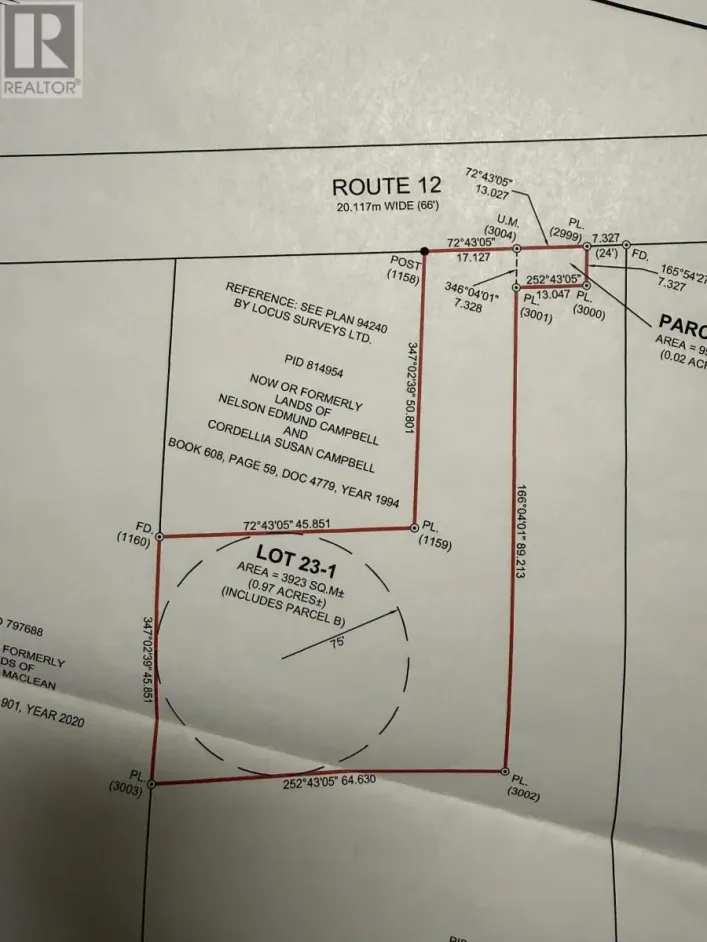 Rte 12 Southwest Lot 16, South West Lot 16