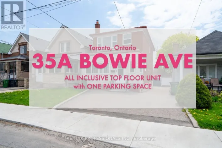UPPER - 35A BOWIE AVENUE, Toronto