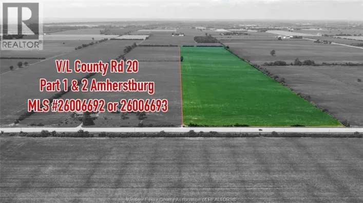 V/L COUNTY RD 20 Unit# PARTS 1 & 2, Amherstburg