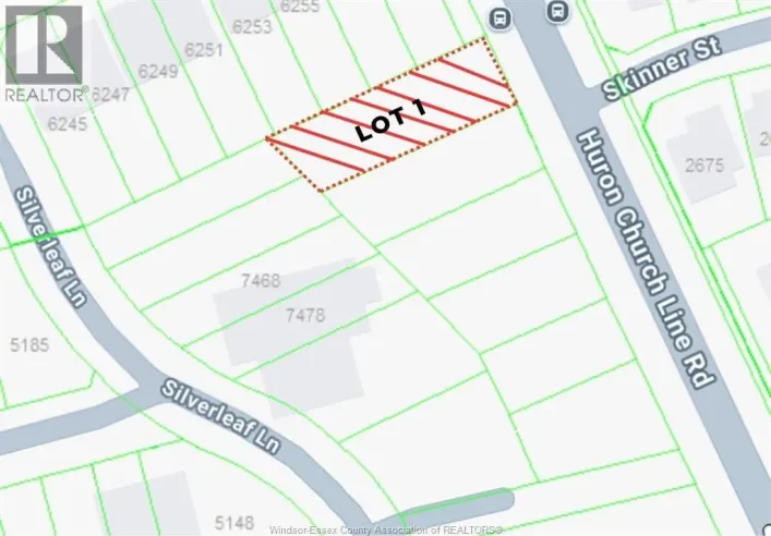 V/L Huron Church Line ROAD Unit# Lot #1, LaSalle
