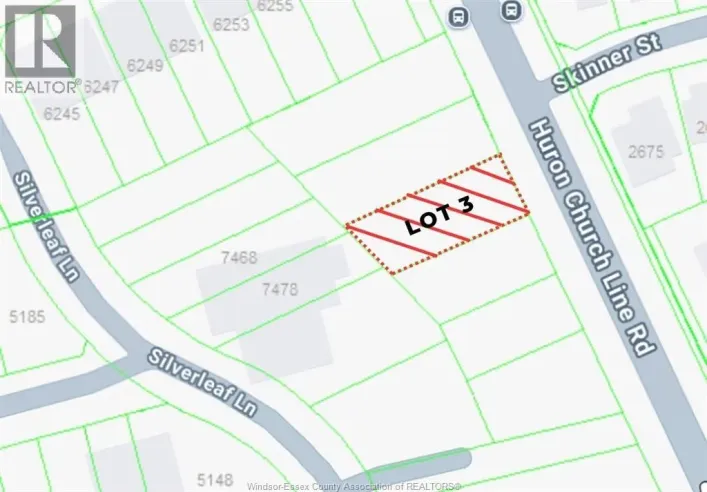 V/L Huron Church Line ROAD Unit# LOT #3, LaSalle