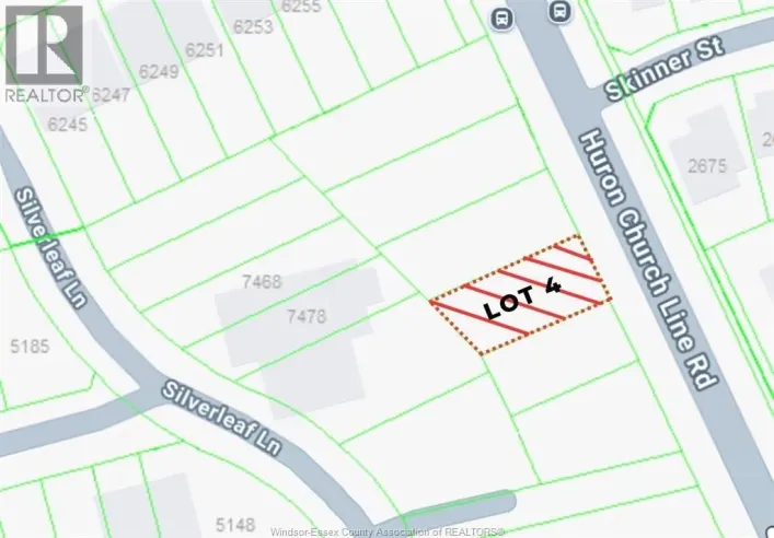 V/L Huron Church Line ROAD Unit# LOT #4, LaSalle
