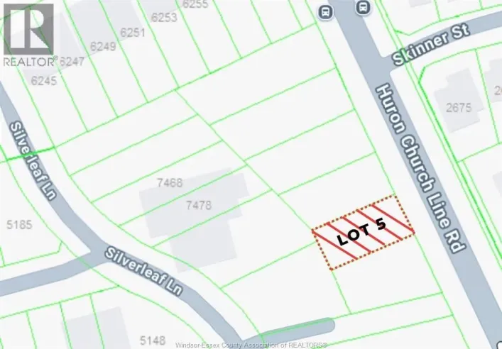 V/L Huron Church Line ROAD Unit# LOT #5, LaSalle