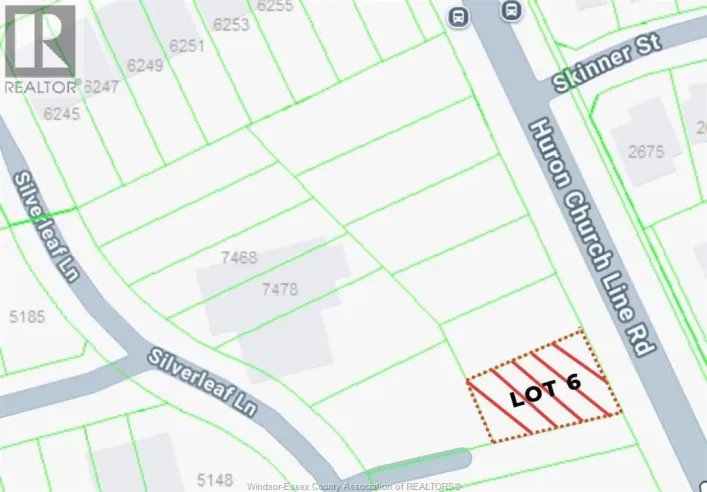 V/L Huron Church Line ROAD Unit# LOT #6, LaSalle